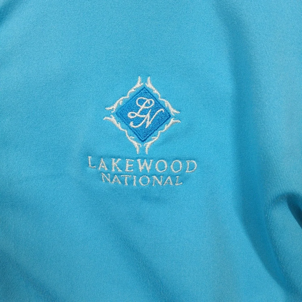 FootJoy FJ Golf Jacket Women's‎ M Blue White Lakewood National LECOM Suncoast